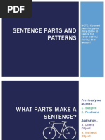 Sentence Parts and Patterns: Pencils/pens May Come in Handy For Color-Coding During This Lesson!