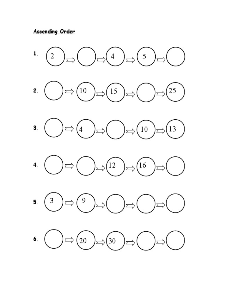 Ascending And Descending Pdf