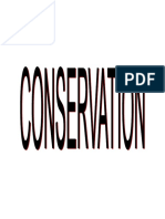 Conservation