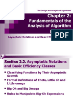 Fundamentals of The Analysis of Algorithm Efficiency: Asymptotic Notations and Basic Efficiency Classes