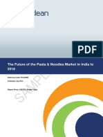 The Future of The Pasta & Noodles Market in India To 2018: Report Price: US$ 875 (Single Copy)