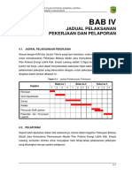 Bab 4 Jadual Pelaksanaan Pekerjaan