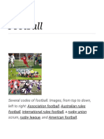 Football: Several Codes of Football. Images, From Top To Down, Left To Right:, ,, A Scrum,, and