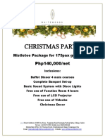 Christmas Party: Php140,000/net