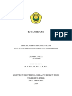 Tugas Resume: Kementrian Riset, Teknologi Dan Pendidikan Tinggi Universitas Jember Fakultas Hukum 2019