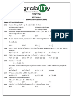 Vector: Section - I Straight Objective Type Level: I (Easy/Moderate)