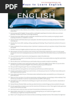 100 Ways To Learn English