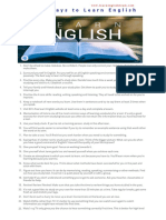 100 Ways To Learn English