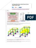 Cara Menghitung Panjang Besi Kolom Diatas Pondasi