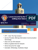 Losses Incurred by The Tsps Due To Shifting From Voice To Voip