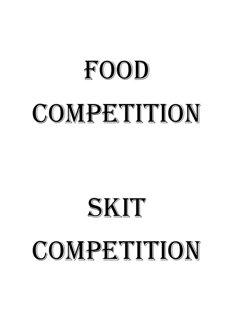 Food Competition PDF