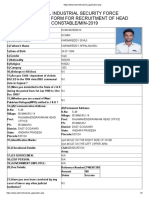 Cisf Head Conistable App PDF