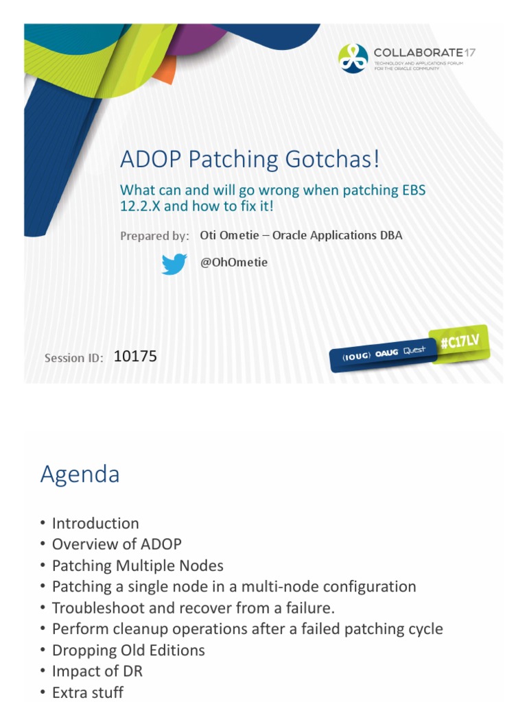 ADOP Patching Challenges and Solutions | PDF | Oracle Database | Databases