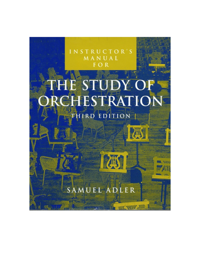 Instructor's Manual For The Study of Orchestration PDF PDF