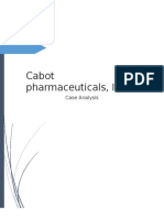 Cabot Pharma Case Report