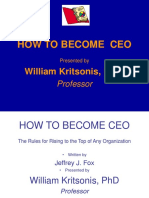 How To Become Ceo: William Kritsonis, PH.D