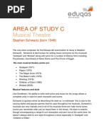 33.eduqas GCE Music - Musical Theatre (Stephen Schwartz) Handout