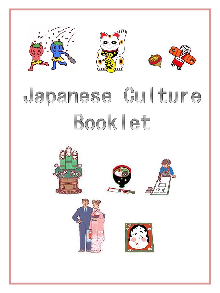 Booklet Japanese Culture PDF Traditions Observances