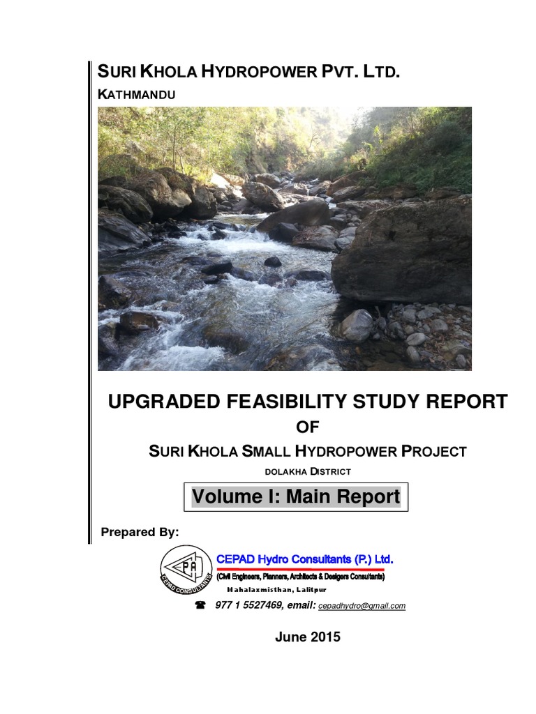 Suri Khola Hydropower Project Study | PDF | Hydroelectricity | Drainage ...