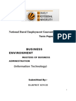 National Rural Employment Guarantee Act: (Information Technology)