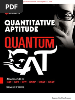 Quantitative Aptitude Quantum CAT PDF