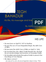 Presentation On Guru Tegh Bahadur