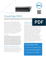 Dell PowerEdge R830 Spec Sheet
