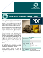 Residual Solvents in Cannabis: GC Conditions