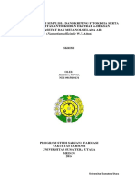 123dok Karakterisasi+Simplisia+dan+Skrining+Fitokimia+serta+Uji+Aktivitas+Antioksidan+Ekstrak+n-Heksan+Etil