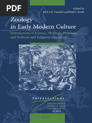 Enenkel Zoology In Early Modern Culture Pdf Pdf Hominidae Zoology