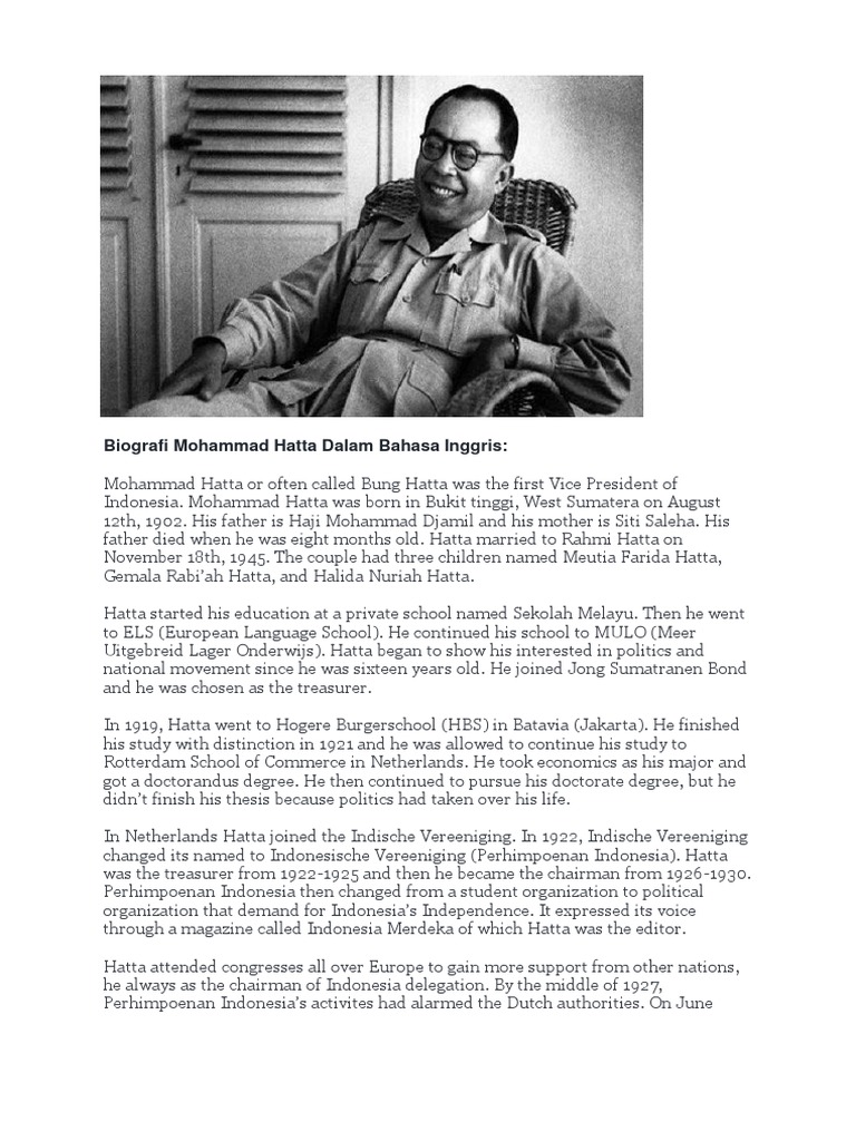 Biografi Mohammad Hatta Dalam Bahasa Inggris Southeast Asia Politics Of Indonesia