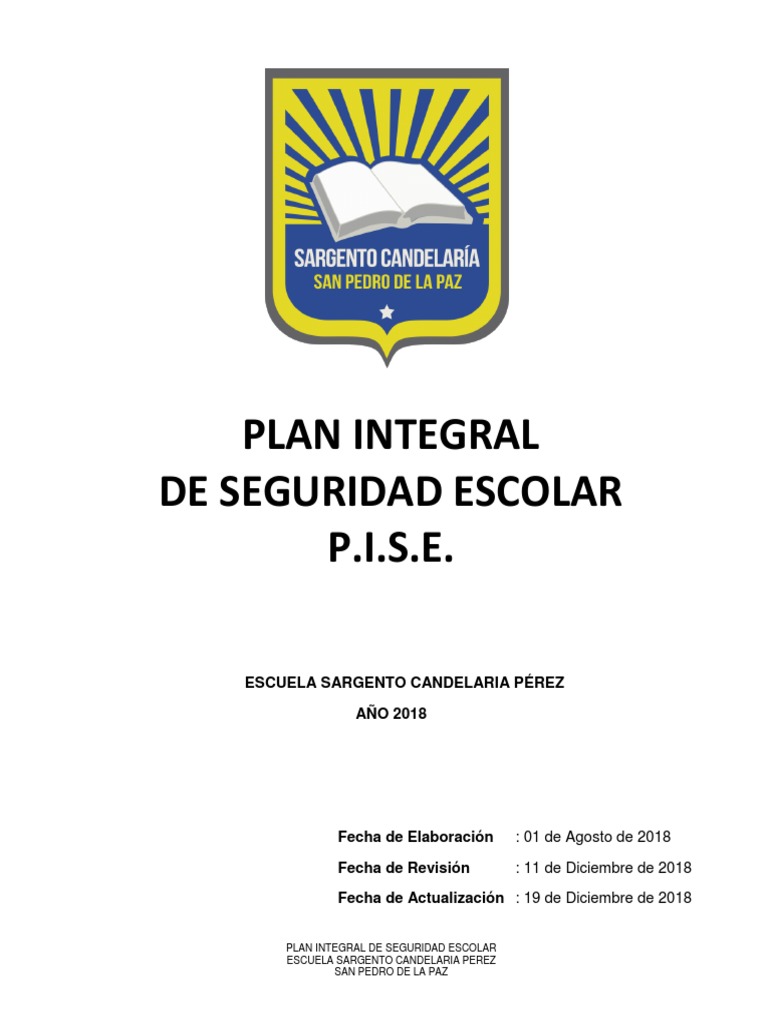 PLAN INTEGRAL DE SEGURIDAD ESCOLAR Final | PDF | Primeros auxilios | Cambio