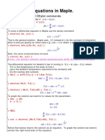 DSolve Function of Mathematica