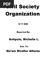 Civil Society Organization: Antipolo, Michelle L