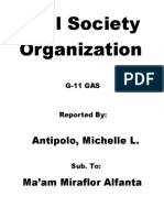 Civil Society Organization: Antipolo, Michelle L