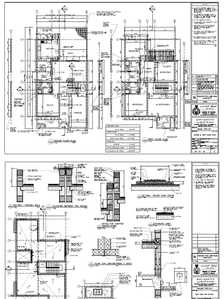 D11 Villa Architectural Plans | PDF | Building Engineering | Building ...
