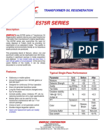 E575R Series: Transformer Oil Regeneration
