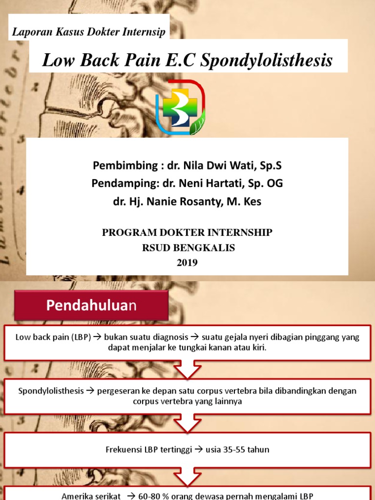 Spondilolistesis Iship | PDF | Sains & Matematika