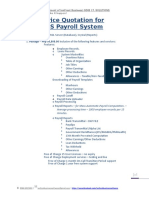 IBS Payroll System Price Quotation