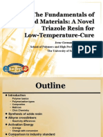 The Fundamentals of Advanced Materials: A Novel Triazole Resin For Low Temperature-Cure