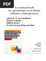CELMAN Susana, Es Posible Mejorar La Evaluacion y Transformarla en Herramienta de Conocimiento PDF