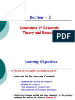 Section - 2: Dimensions of Research Theory and Research