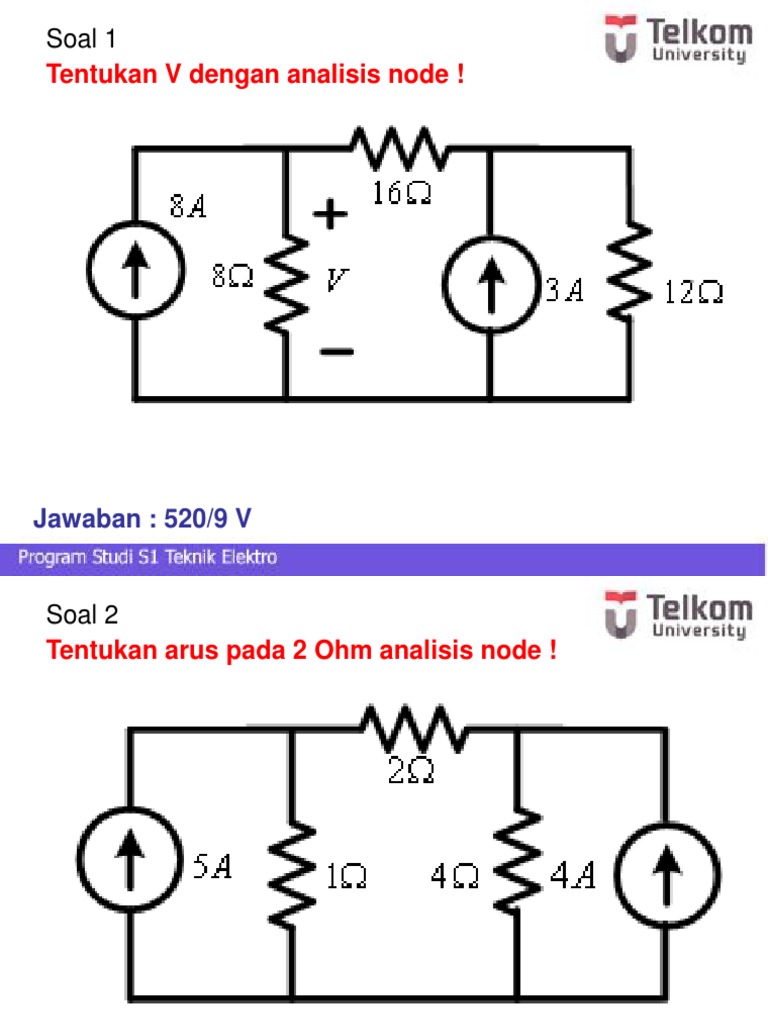 4a Soal Soal Metoda Analisis Rangkaian Node