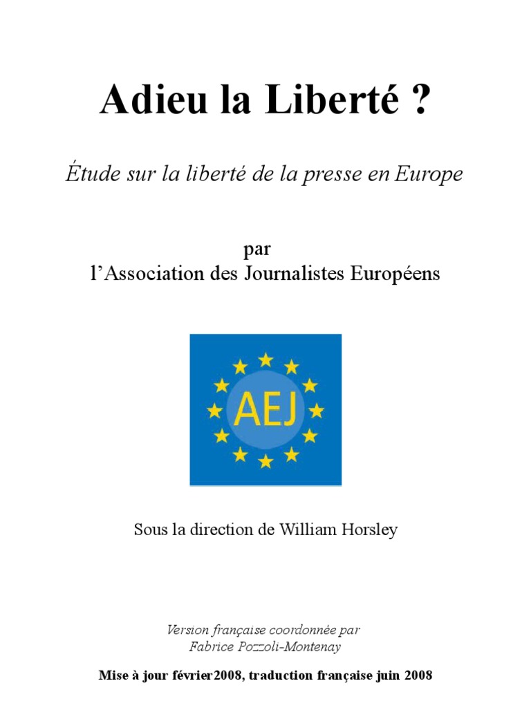 Adieu La Liberté Prerelease | PDF