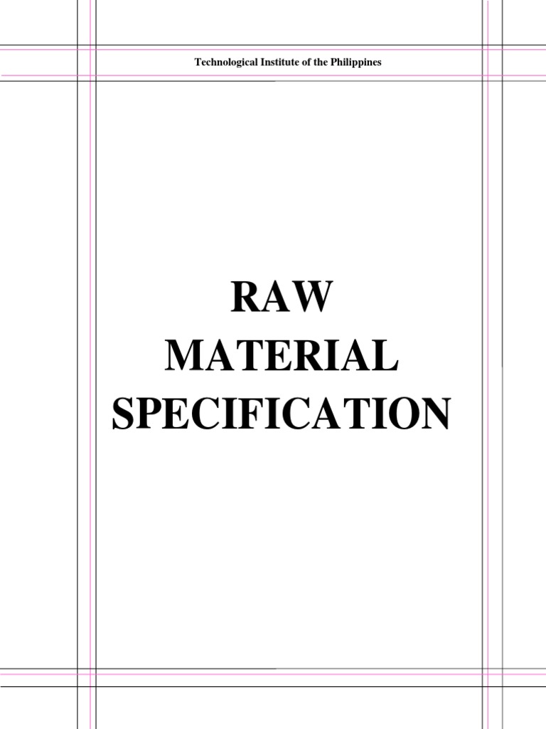 Raw Material Specifications for Adipic Acid | PDF | Nitric Acid ...