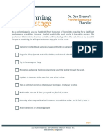 DR Greenes Preperformance Checklist PDF