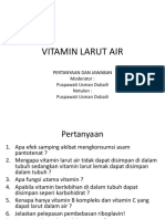 Pertanyaan Vitamin Larut Air