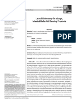 Lateral Rhinotomy For A Large, Infected Haller Cell Causing Proptosis