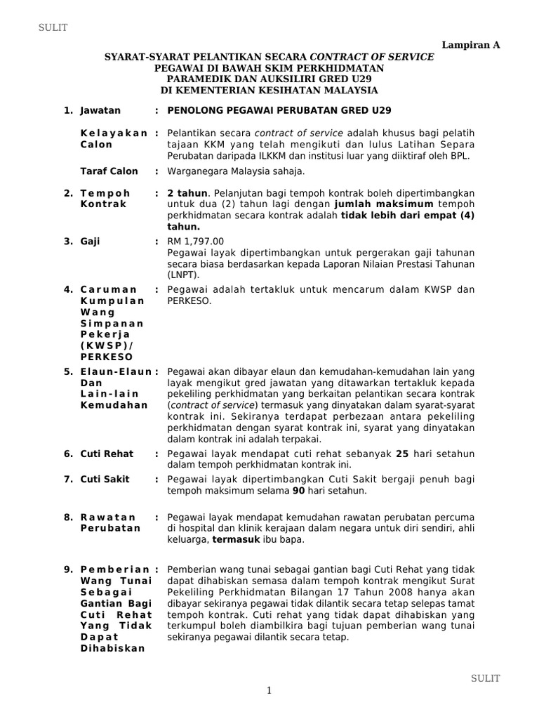 Syarat Lantikan Kontrak  PDF