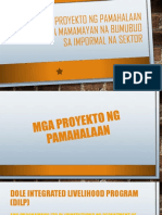 Programa at Proyekto NG Pamahalaan para Sa Mga